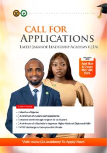 Read more about the article 📢 APPLICATIONS FOR THE LAGOS STATE LATEEF JAKANDE LEADERSHIP ACADEMY 2026/2027 COHORT IS OFFICIALLY OPEN!!!