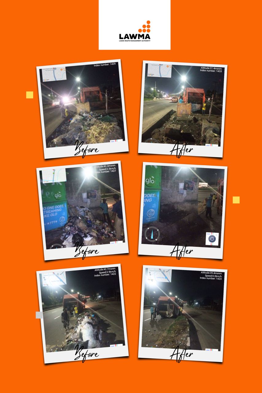 You are currently viewing LAWMA Night Operations Clear Multiple Blackspots Across Lagos