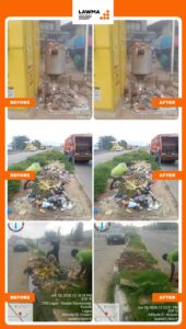 Read more about the article Fresh Push for Cleaner Lagos as LAWMA Evacuates Refuse from Bus Stops, Medians, Markets