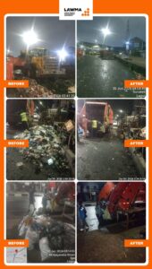 Read more about the article LAWMA Clears Multiple Blackspots Across Epe, Ikoyi, Lagos Island, and Orile Corridors