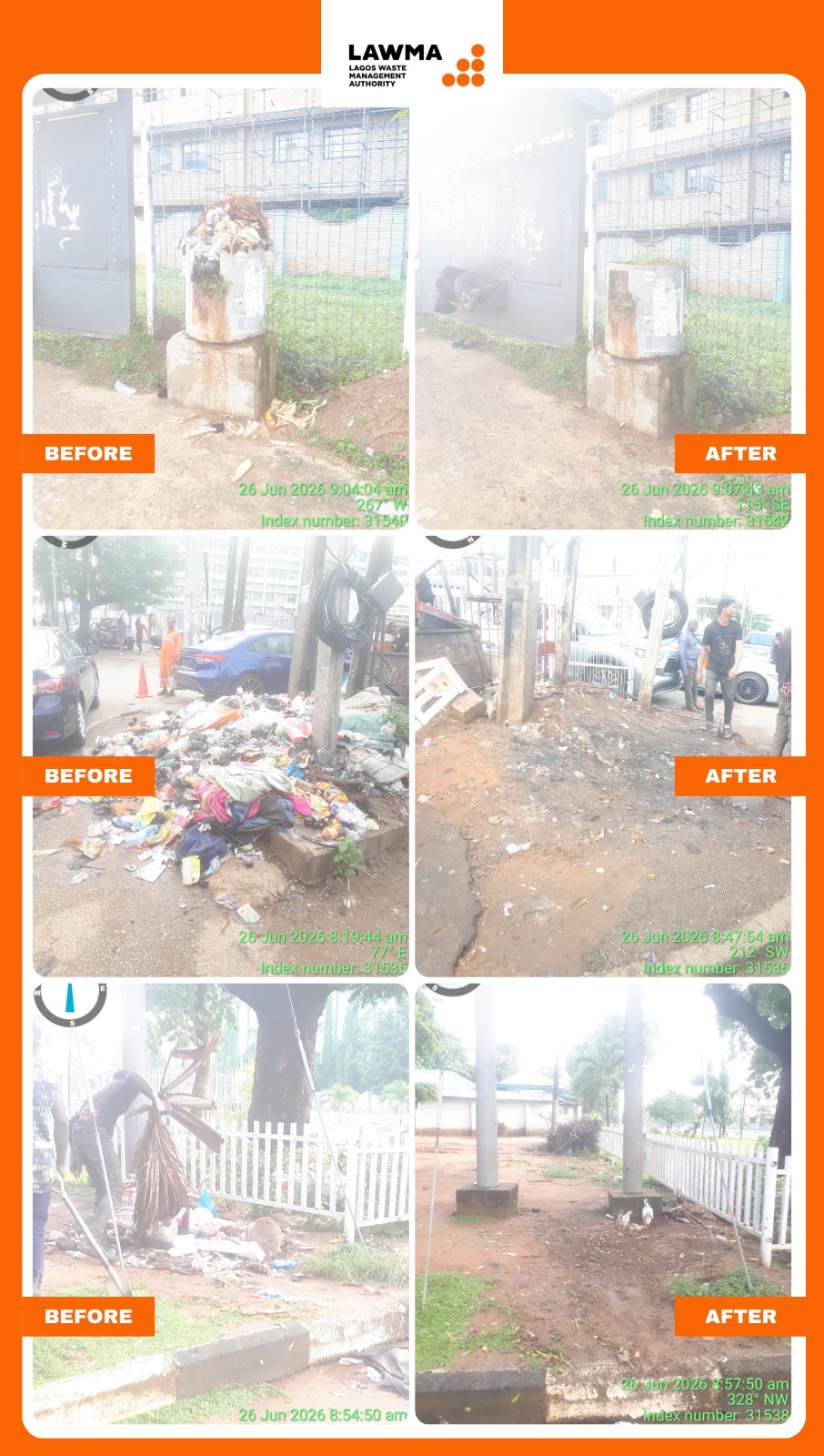 You are currently viewing LAWMA’s Cleanup Blitz Hits Epe, Alausa, Oshodi in Renewed Push for Cleaner Lagos