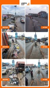 Read more about the article LAWMA Clears Multiple Blackspots Along Ayobo-Ipaja, Iyana Ipaja Corridors in Sustained Sanitation Drive
