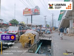 Read more about the article LAWMA, KAI, Police Seal Markets Along Cele Under Bridge Corridor Over Illegal Dumping