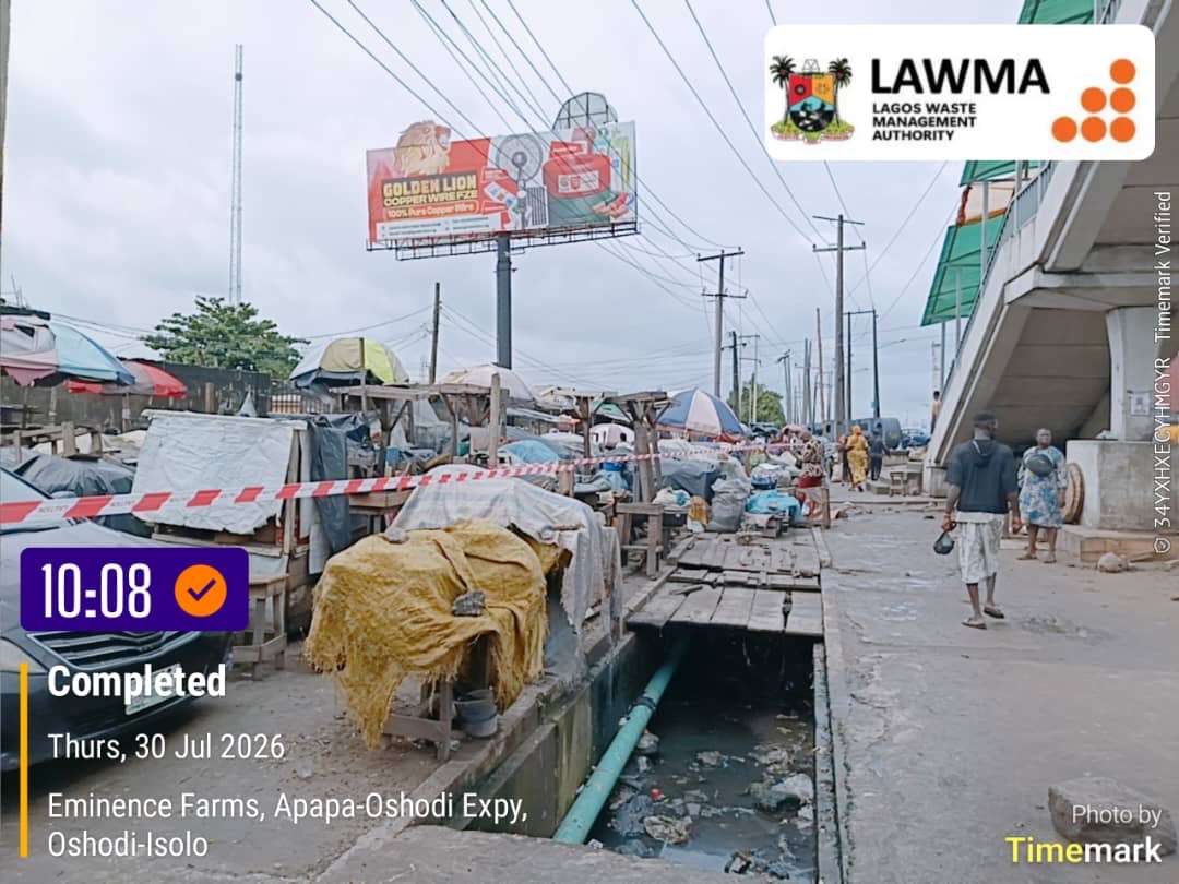 Read more about the article LAWMA, KAI, Police Seal Markets Along Cele Under Bridge Corridor Over Illegal Dumping
