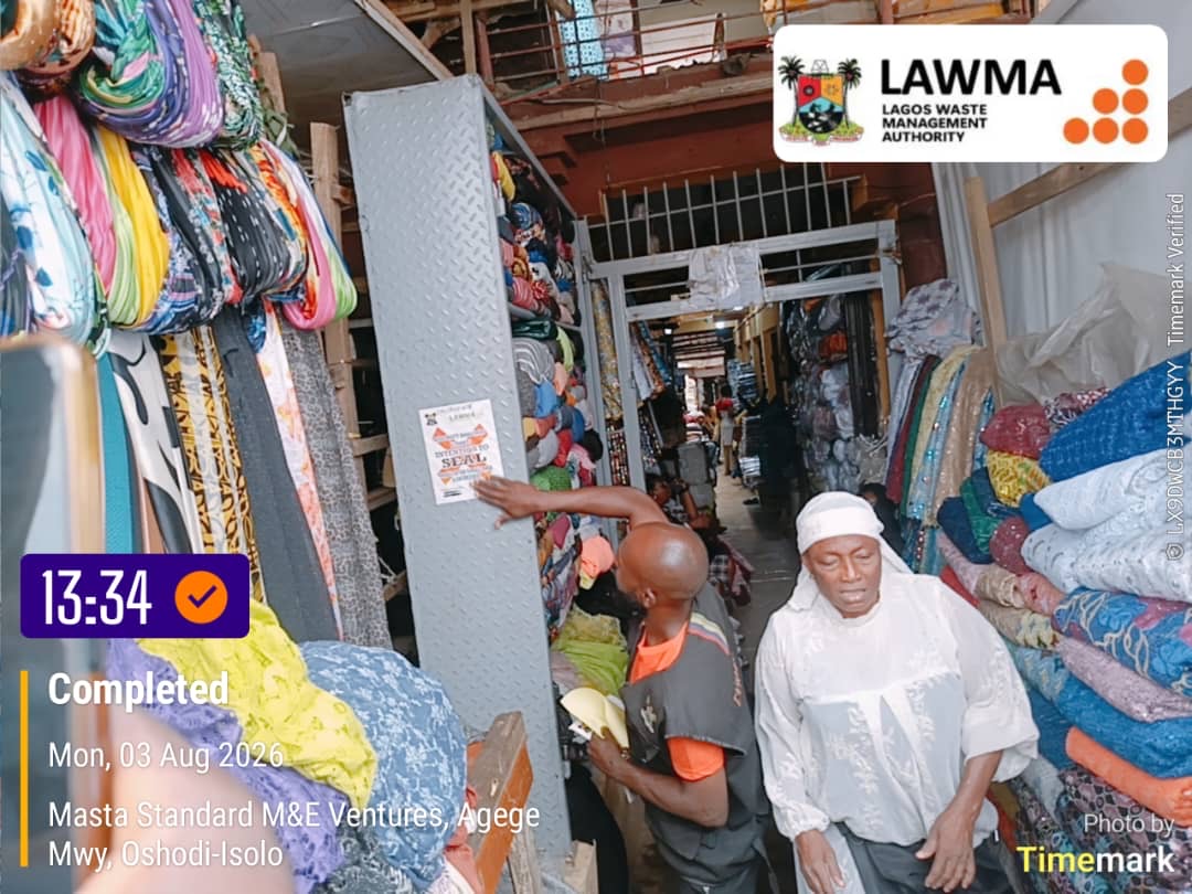 You are currently viewing LAWMA Serves Intention to Seal Notices to Oshodi Market Over Persistent Sanitation Violations