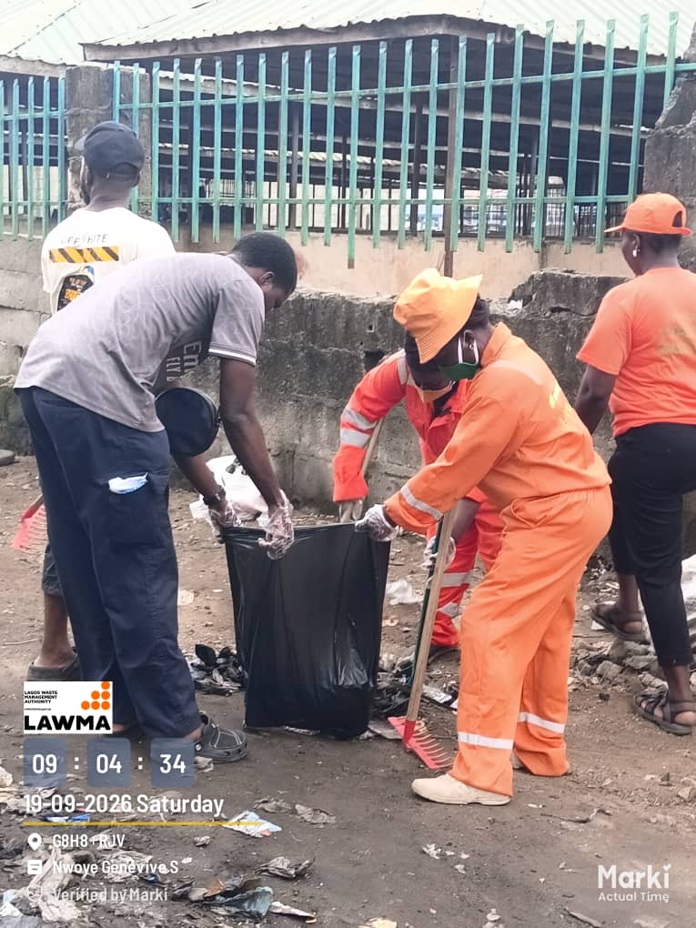 Read more about the article LAWMA Marks World Cleanup Day with Sweeping Operations Across Lagos, Seals Ipaja Property Over Buried Waste