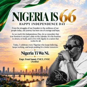 Read more about the article Independence Day: Araba Urges Nigerians to Stay United, Says Nation’s Best Days Are Ahead