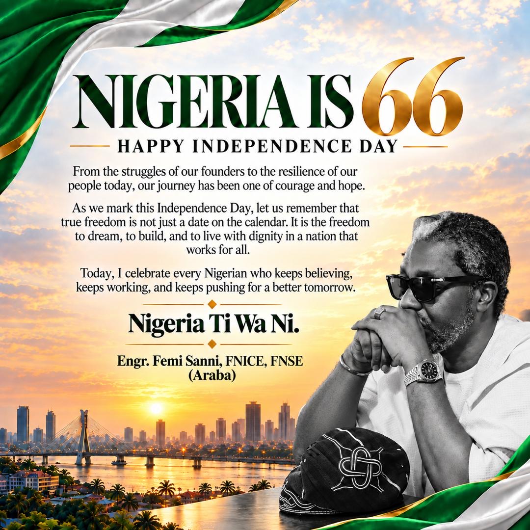 Read more about the article Independence Day: Araba Urges Nigerians to Stay United, Says Nation’s Best Days Are Ahead