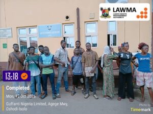 Read more about the article LAWMA, KAI Arrest 13 Illegal Street Traders at Festac, Mile 2, Ago Palace Way